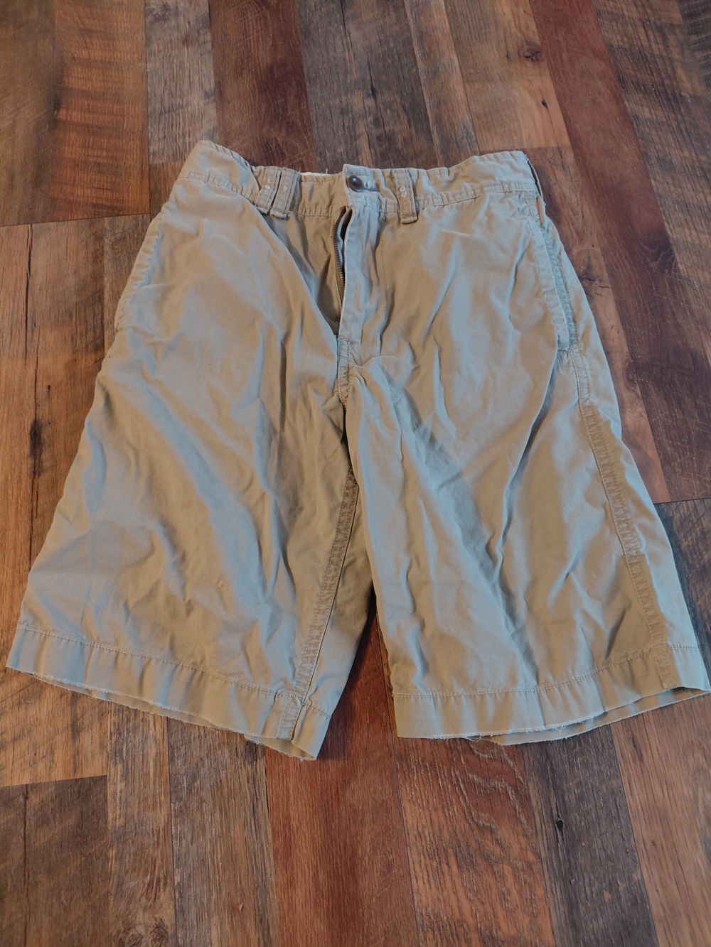 American Eagle Outfitters Men's Khaki Flat Front Shorts